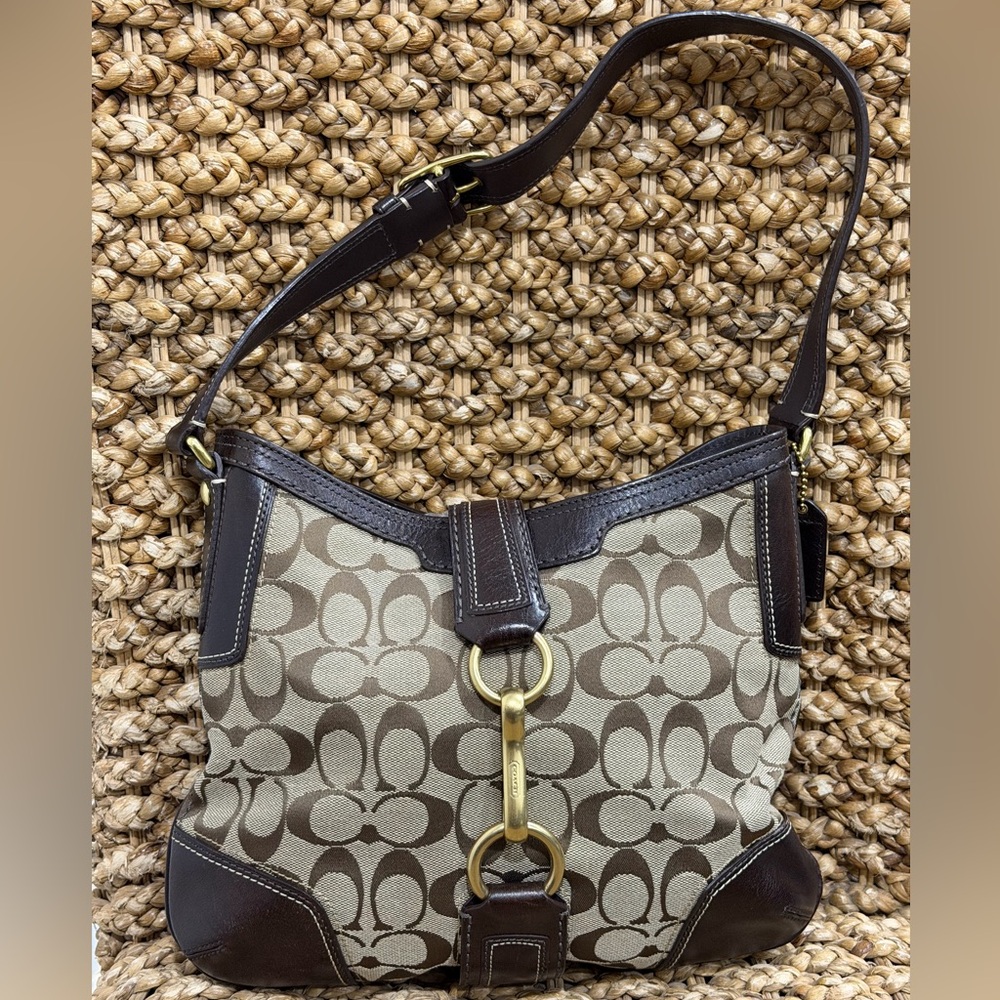 Vintage Coach Hampton Signature Hobo Bag